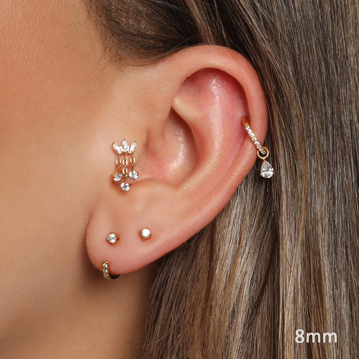 Helix Piercing Ring mit Anhänger