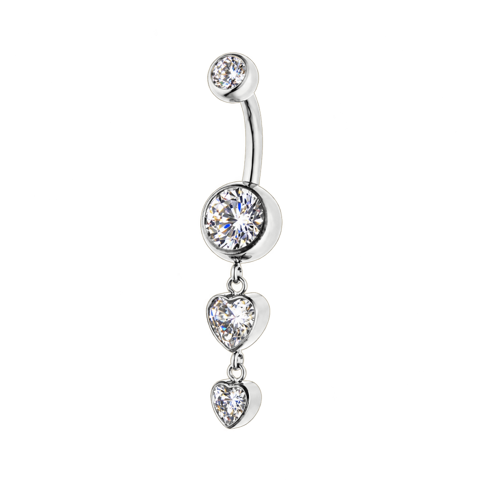 Drop Heart Belly Piercing | Titan