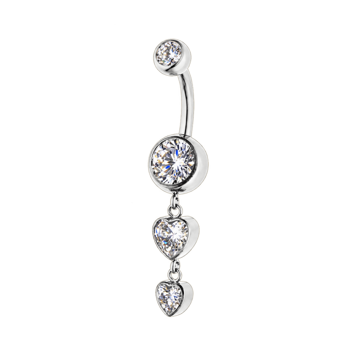Drop Heart Belly Piercing | Titan