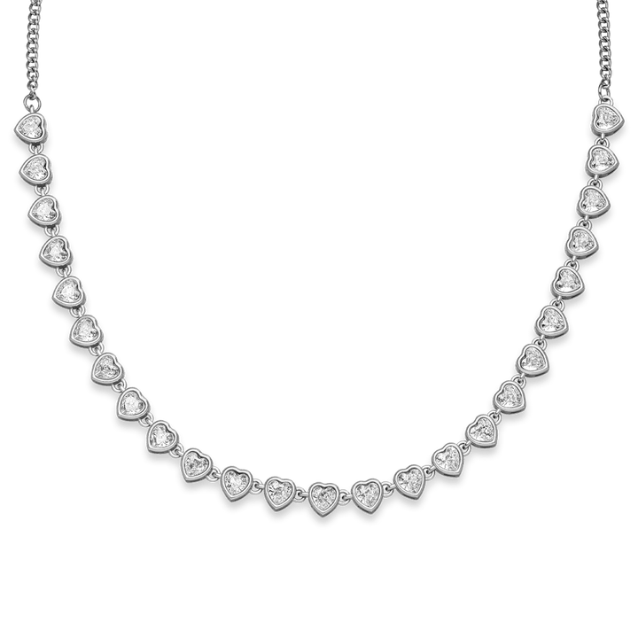 Drop Heart Halskette | 18K vergoldet