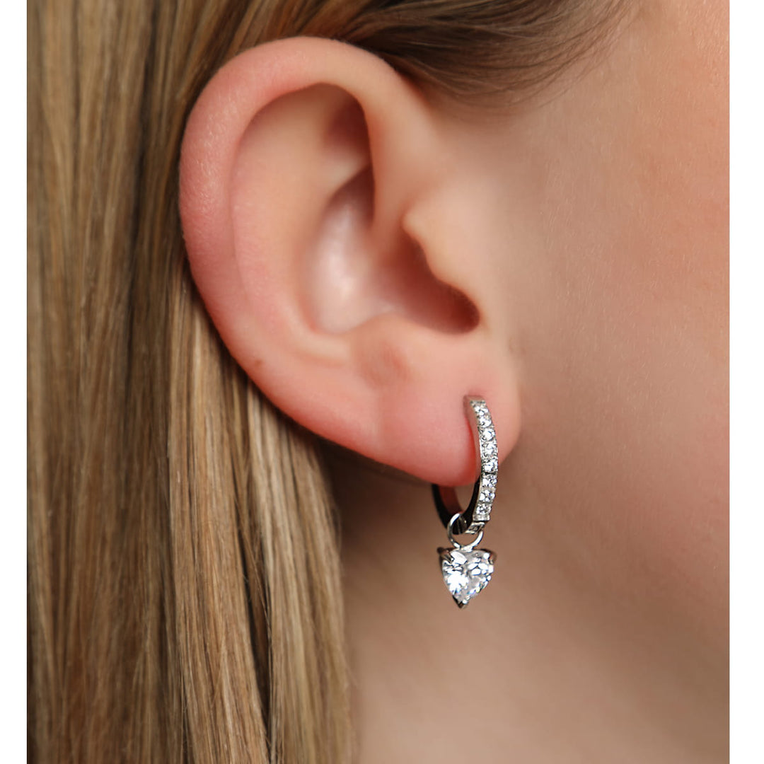 Drop Heart Ohrringe | 18K vergoldet