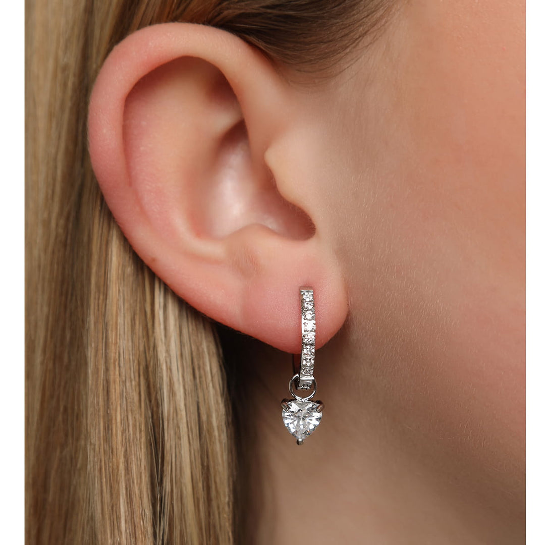 Drop Heart Ohrringe | 18K vergoldet