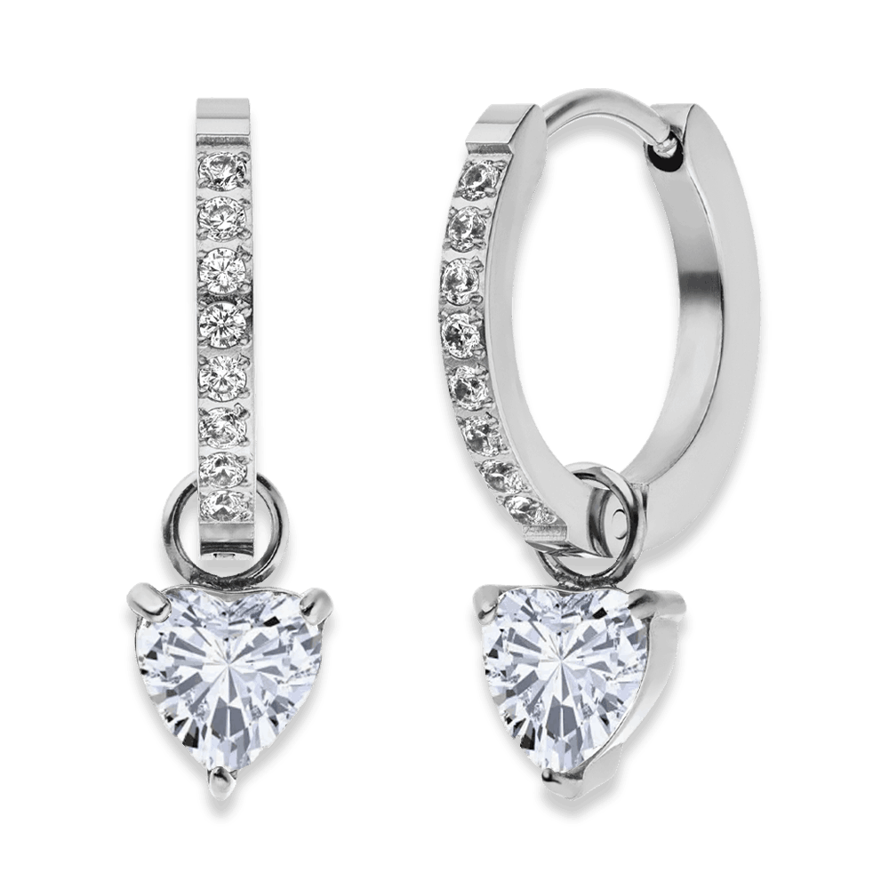 Drop Heart Ohrringe | 18K vergoldet