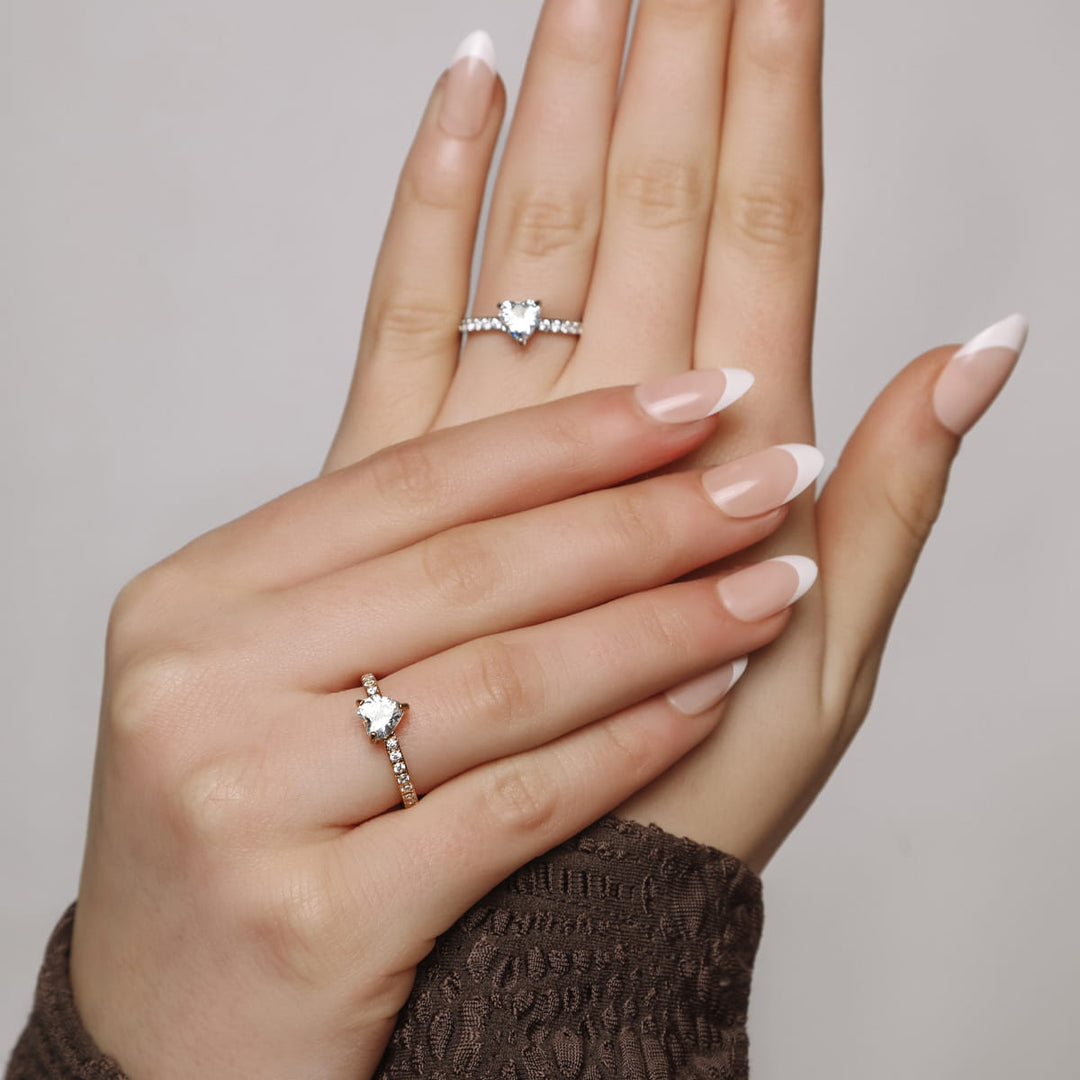 Herz Ringe wasserfest Geschenk Damen