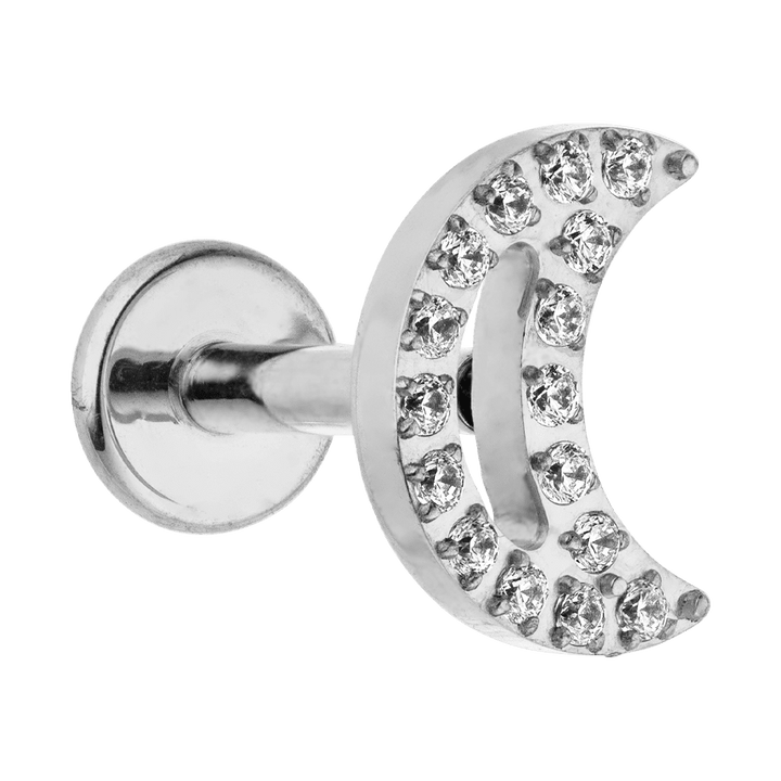 silber mond piercing wasserfest Helix lobe Conch moon