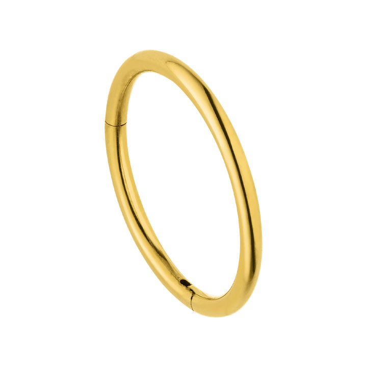 Conch Clicker Ring Piercing Titan vergoldet