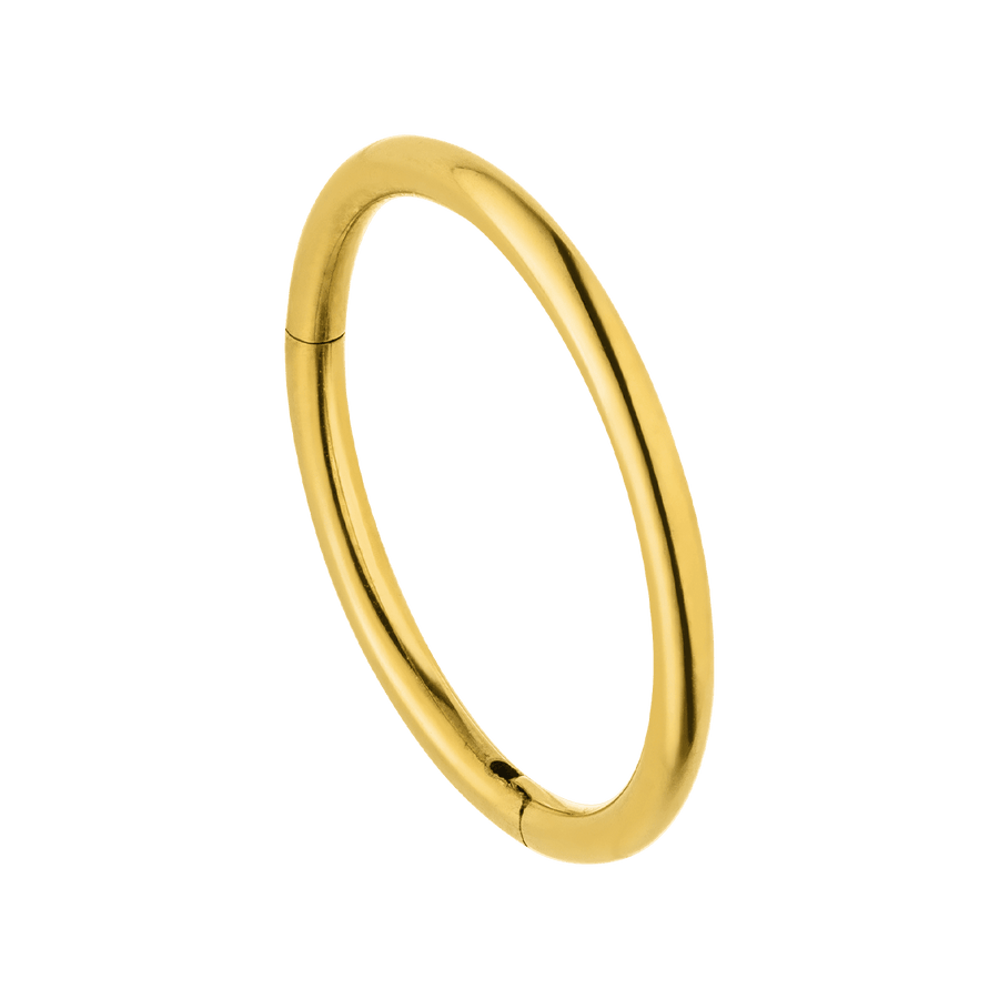Conch Clicker Ring Piercing Titan vergoldet