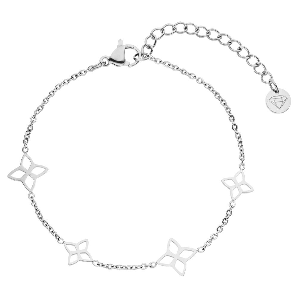 Elgant Flower Armband | 18K vergoldet