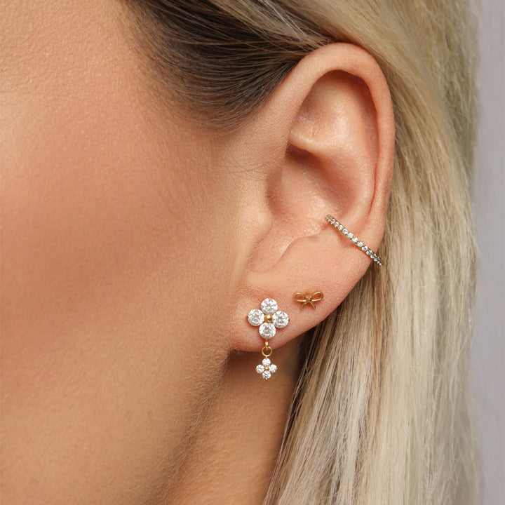 Lobe Piercing Titan Schleife vergoldet