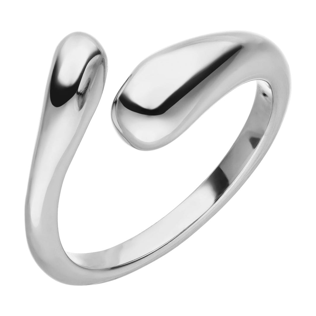 silberner Titan Ring größenverstellbar