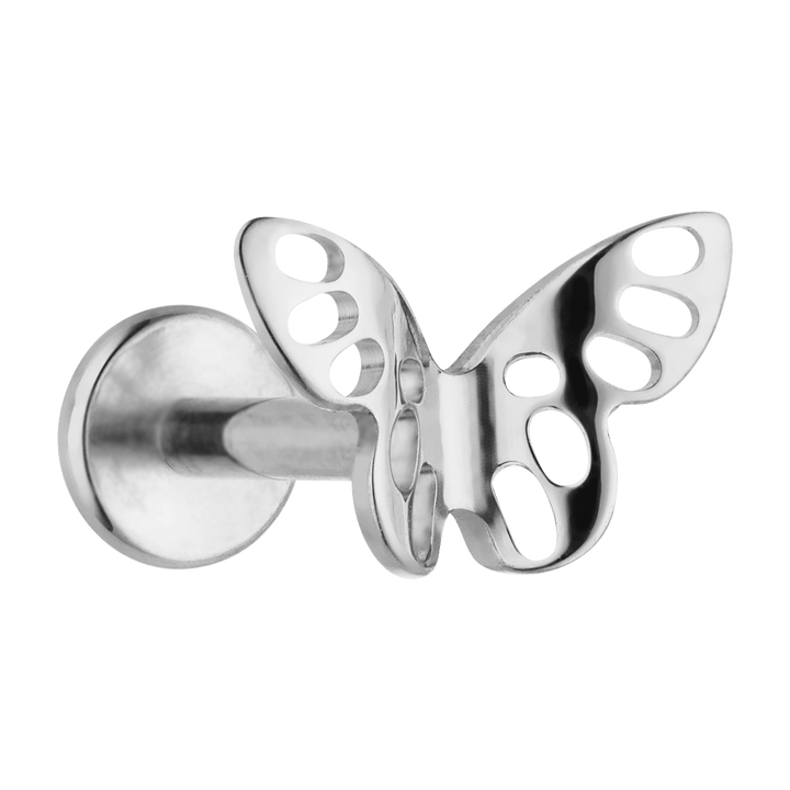 Schmetterling Piercing Titan Silber wasserfest Ohrpiercing