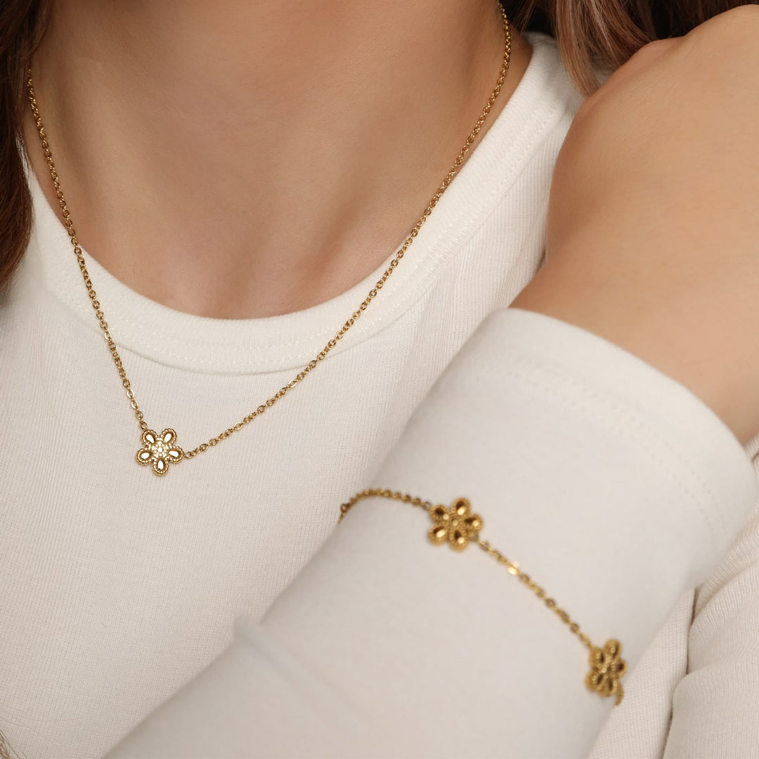 Eternal Fleur Kette | 18K vergoldet