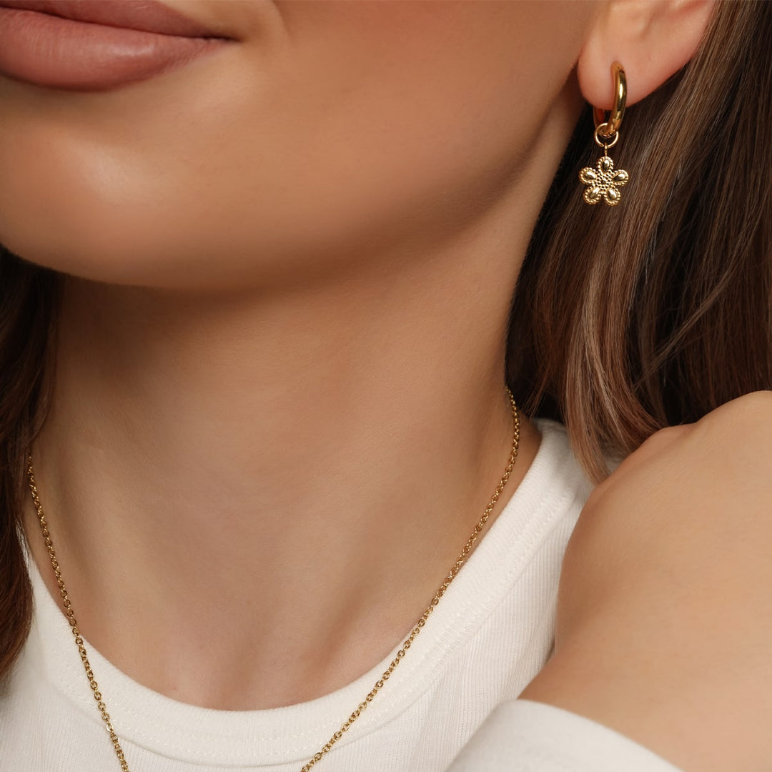 Eternal Fleur Ohrringe | 18K vergoldet