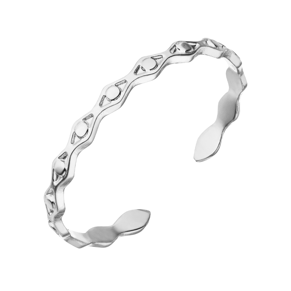 verstellbarer Ring Silber wasserfest Edelstahl