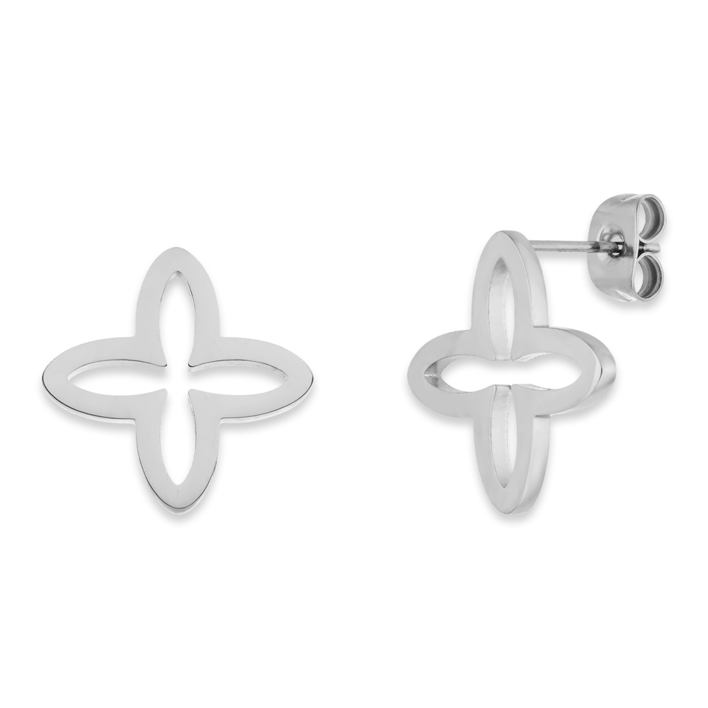 Fancy Clover Ohrstecker | 18K vergoldet