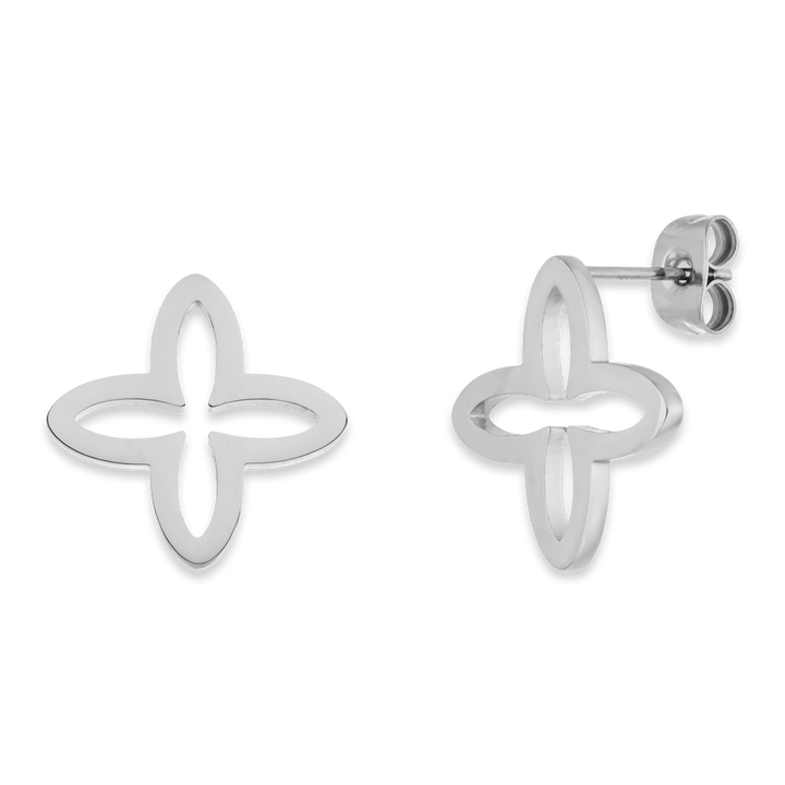 Fancy Clover Ohrstecker | 18K vergoldet