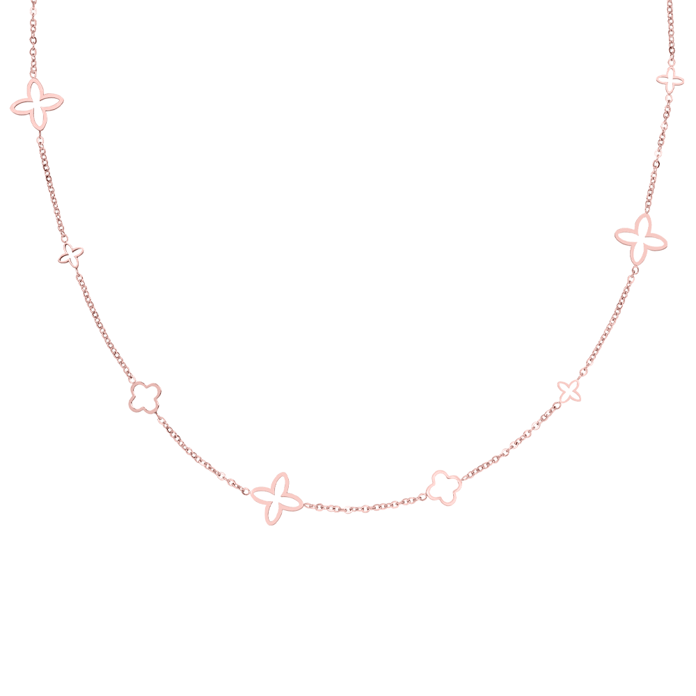 Fancy Clover Kette | 18K vergoldet