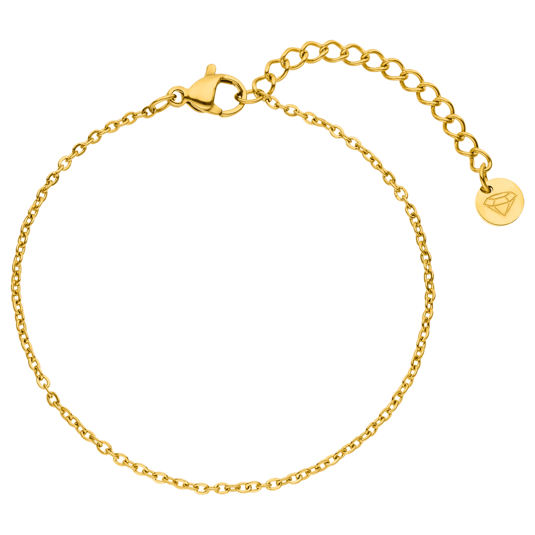 Dezentes Armband wasserfest 18K vergoldet Edelstahl filigran