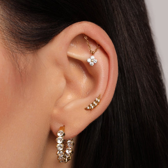 Hidden Helix - Luxus-Piercing mit geheimnisvollem Charme – DIAMOND MODE