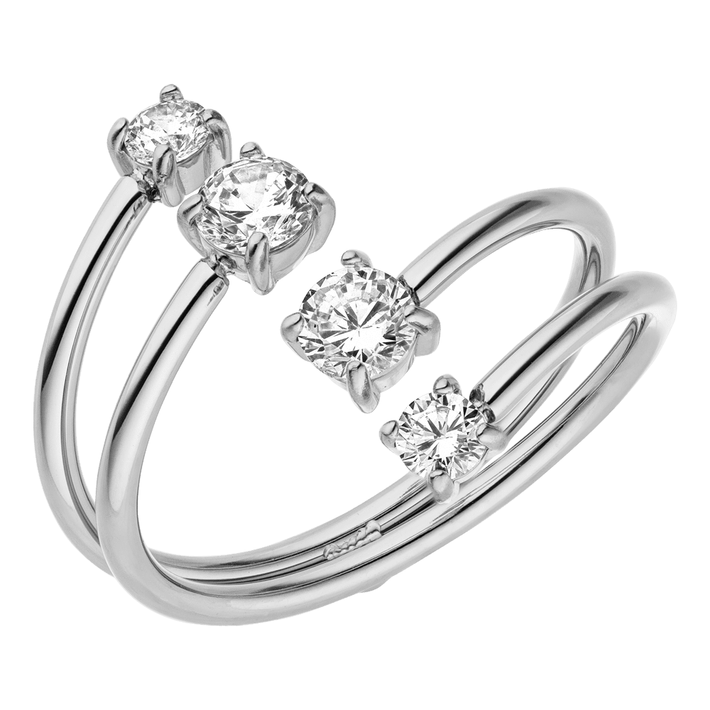Glow Lines Ring | 18K vergoldet