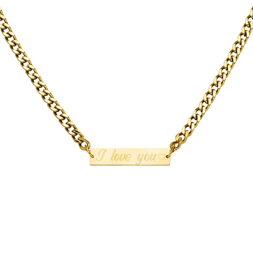 personalisierte Gurmet Bar Kette inklusive Gravur