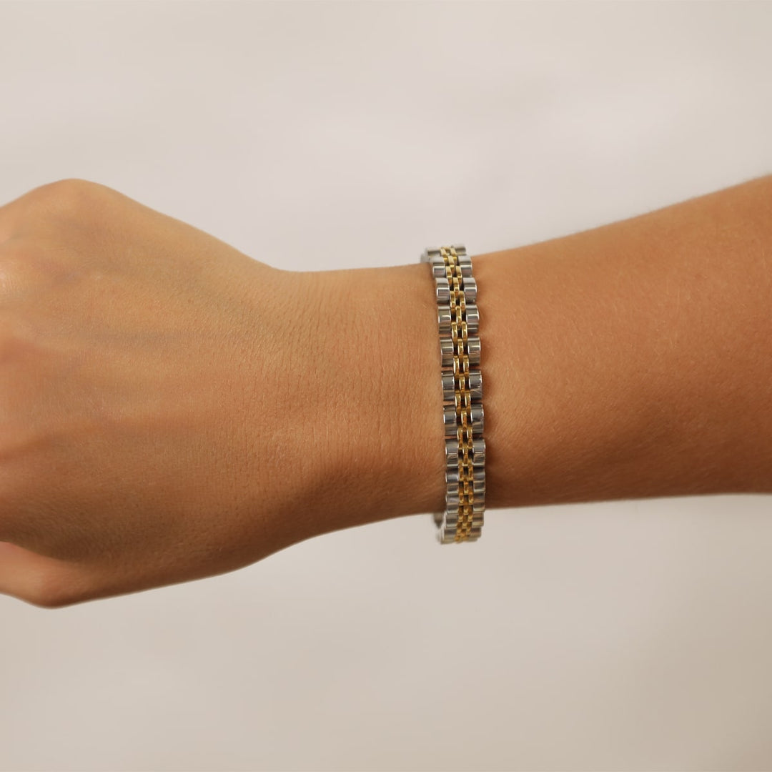 nickelfreies armband 18K vergoldet edelstahl