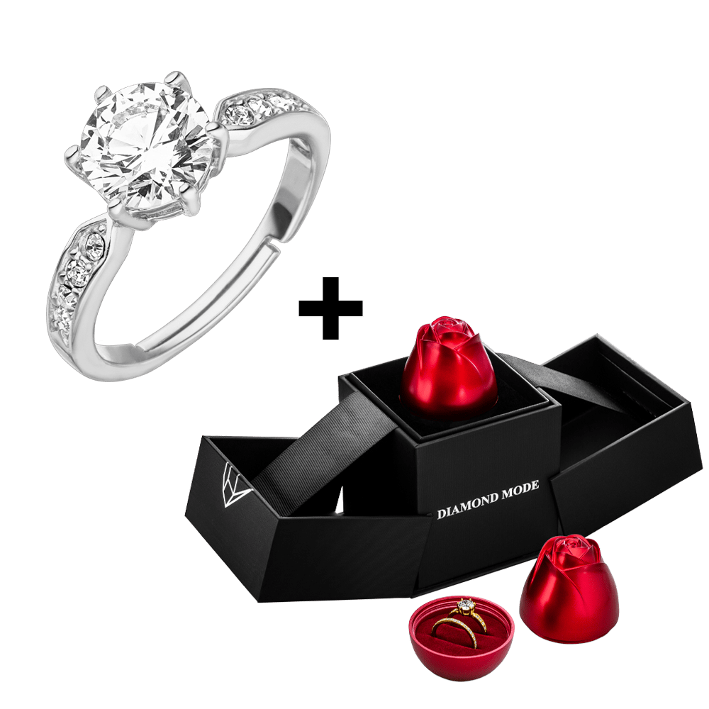 silberner Ring Geschenkidee Geschenkbox 