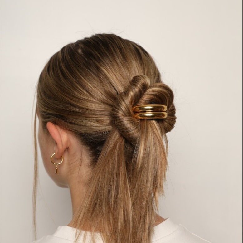 Haargummi mit Schmuck | 18K vergoldet