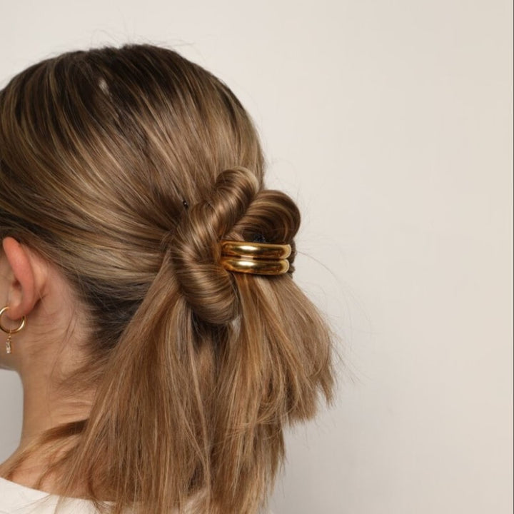 Haargummi mit Schmuck | 18K vergoldet