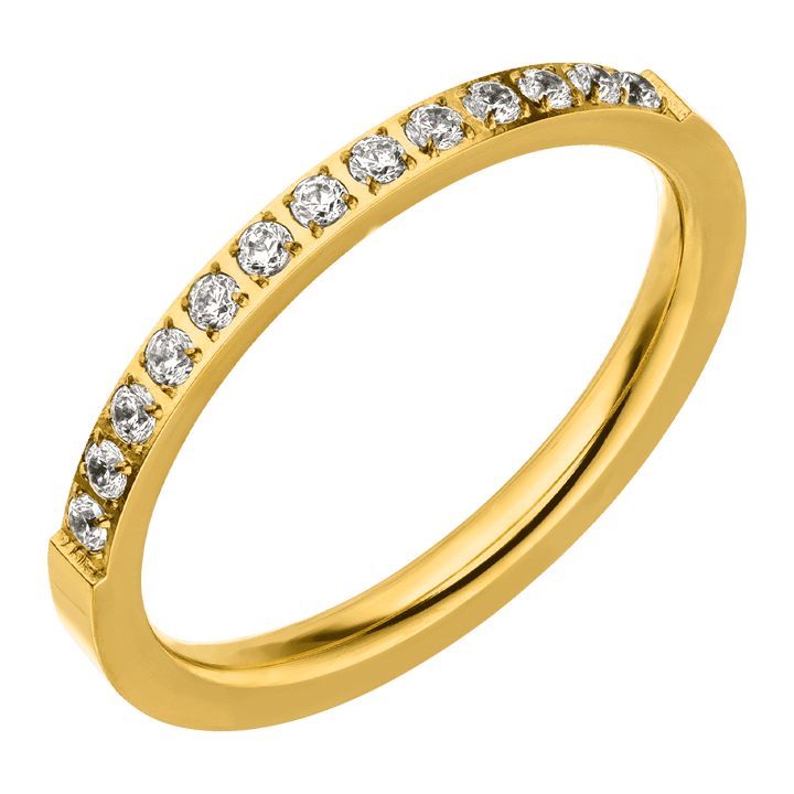 Half Shine Ring | 18K vergoldet