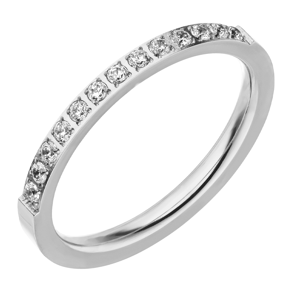 Half Shine Ring | 18K vergoldet