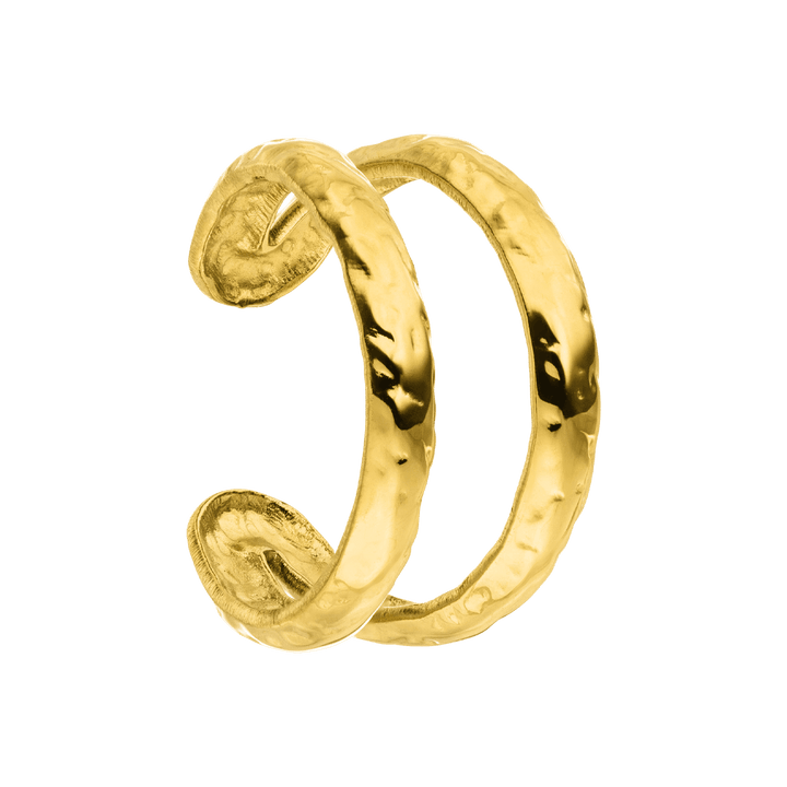 Hammered Ear Cuff | 18K vergoldet