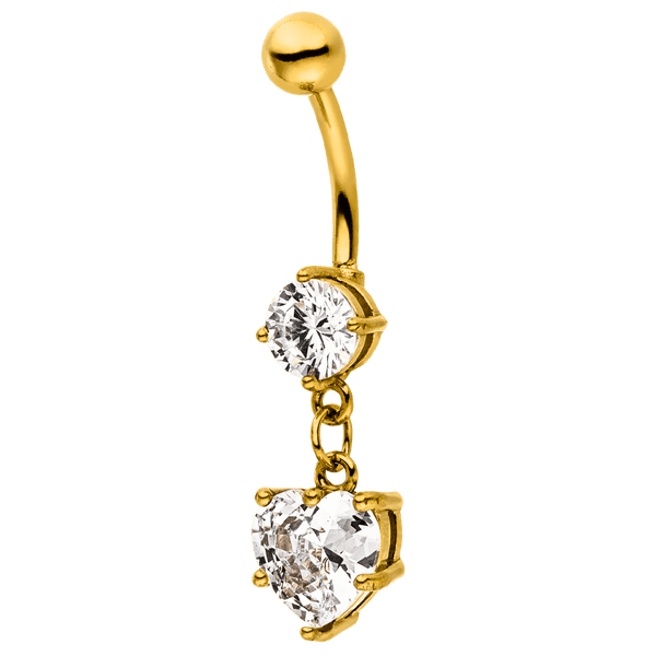 Heart Belly Piercing waterproof DIAMOND FASHION DIAMOND MODE
