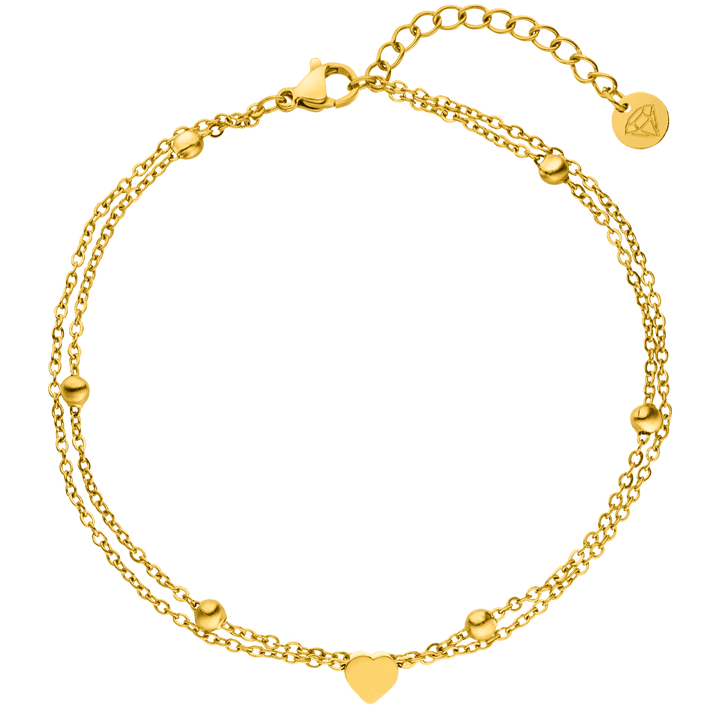 Heartbeat Armband | 18K vergoldet