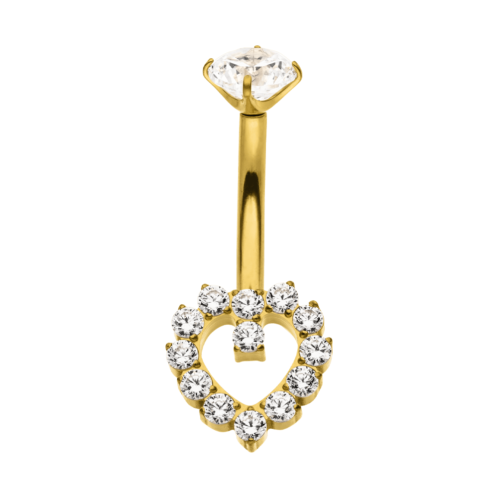 Heart Deluxe Belly Piercing | Titan