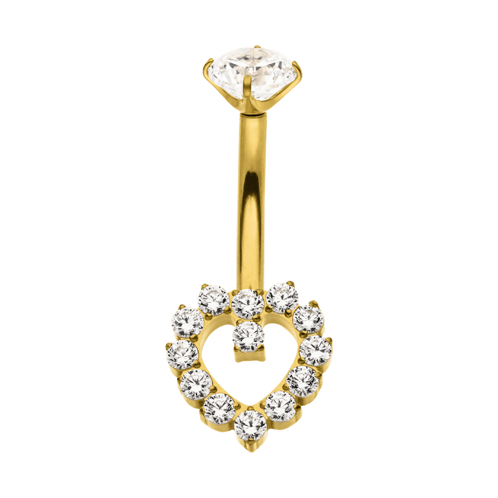 Heart Deluxe Belly Piercing | Titan