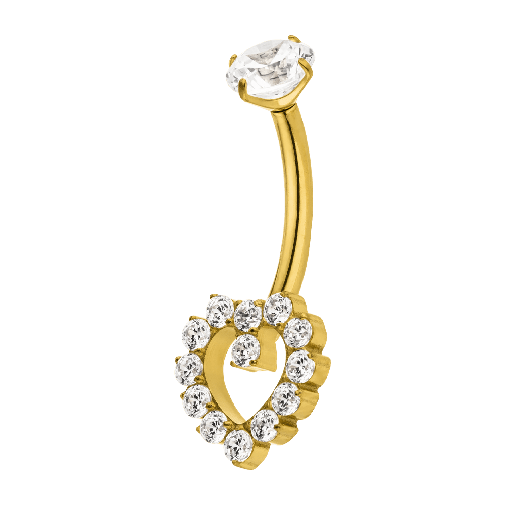 Heart Deluxe Belly Piercing | Titan