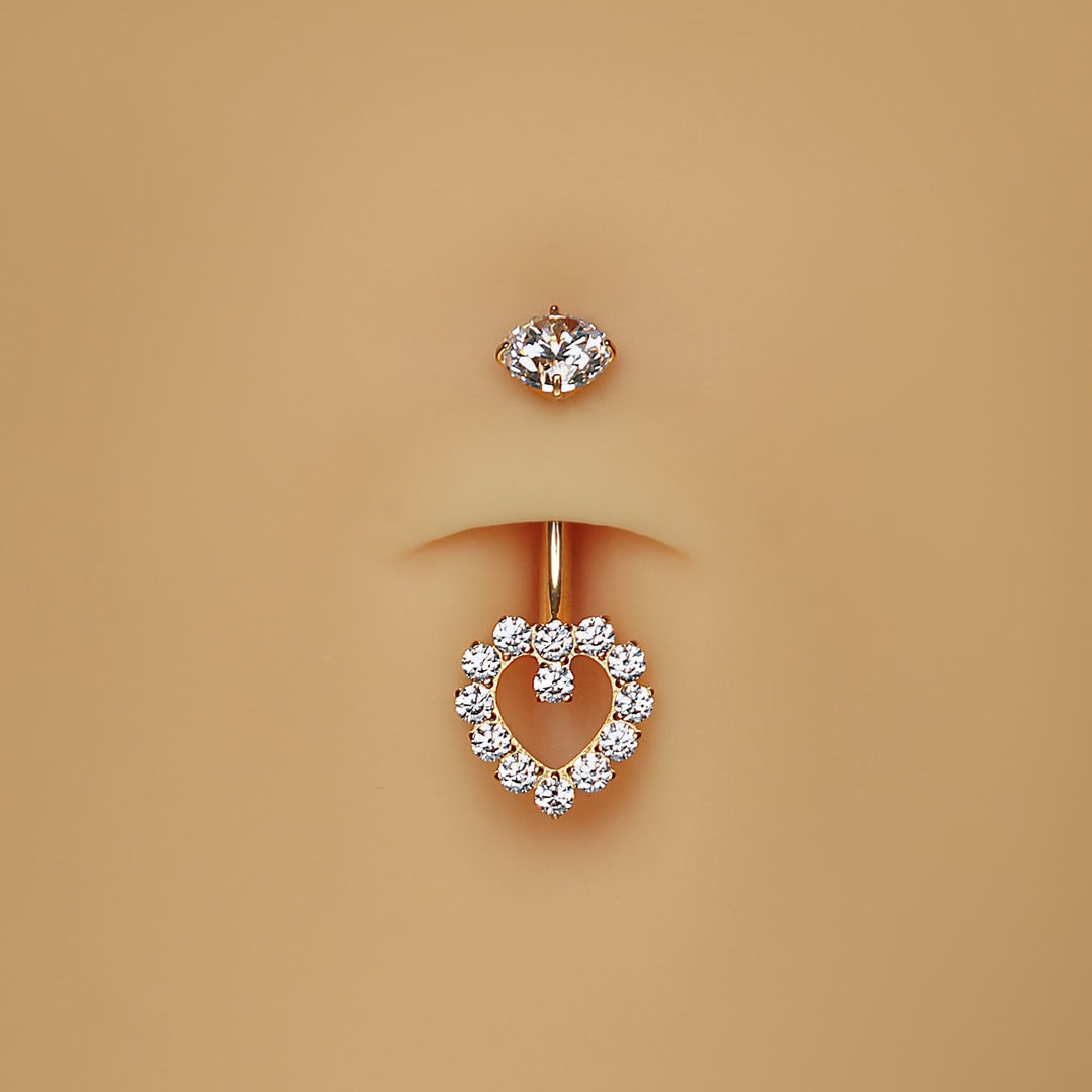 Heart Deluxe Belly Piercing | Titan