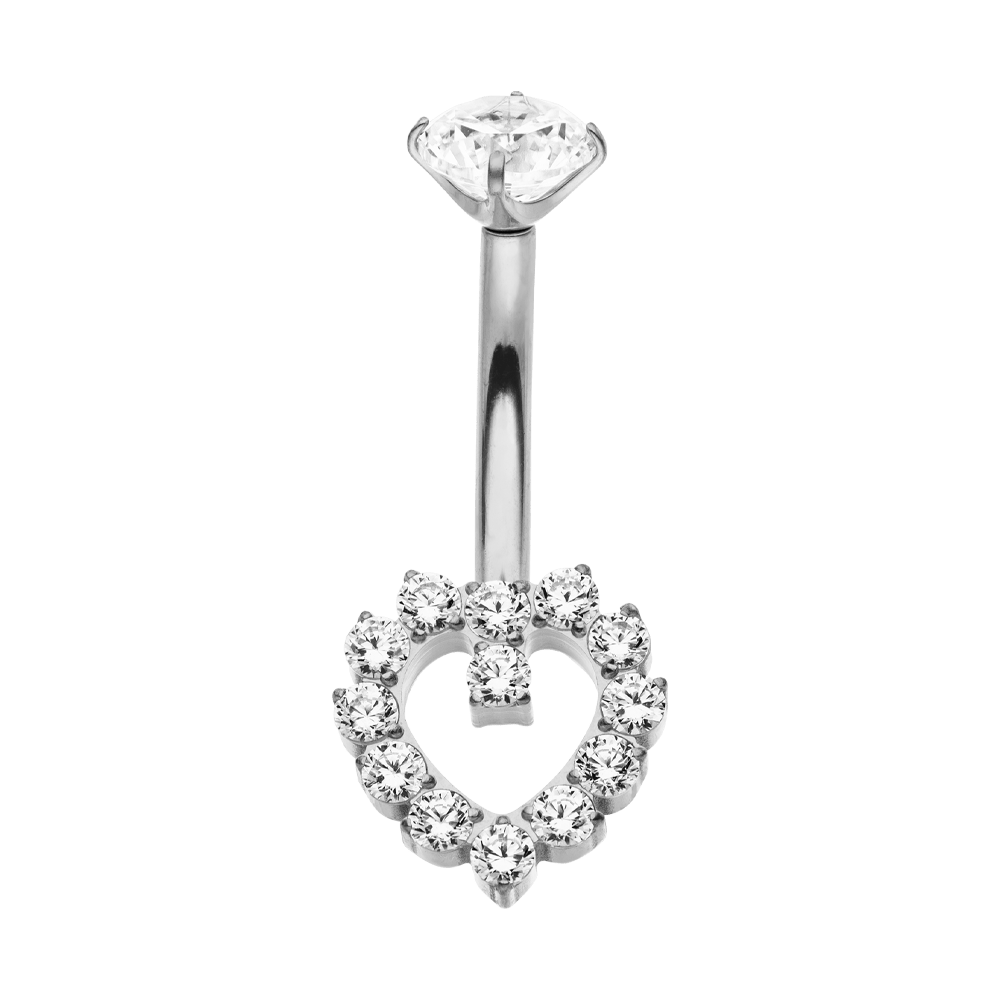 Heart Deluxe Belly Piercing | Titan