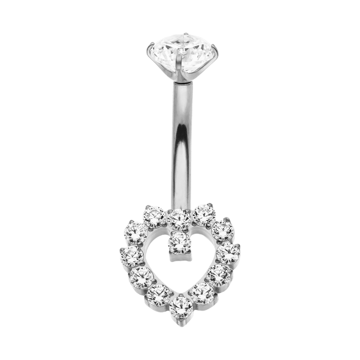 Heart Deluxe Belly Piercing | Titan