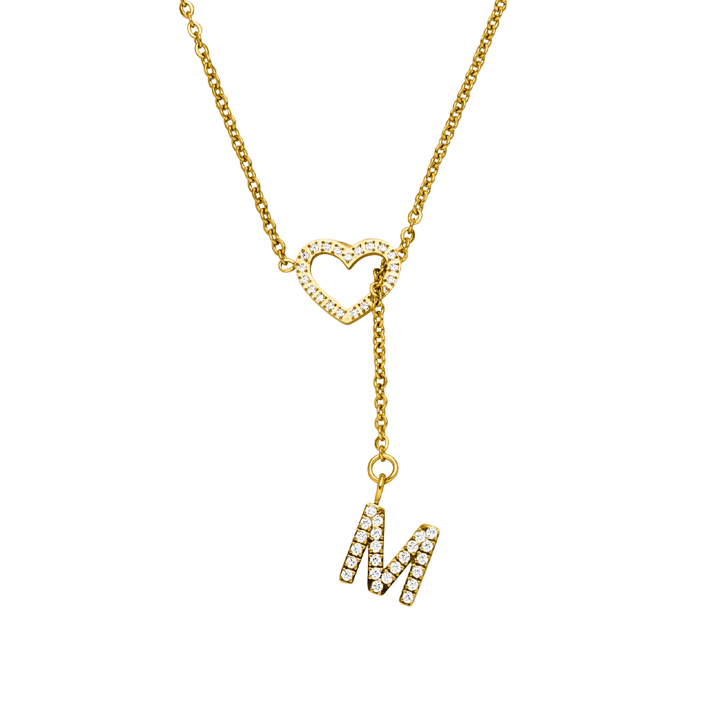 Personalisierte Kette mit Buchstabe & Herz