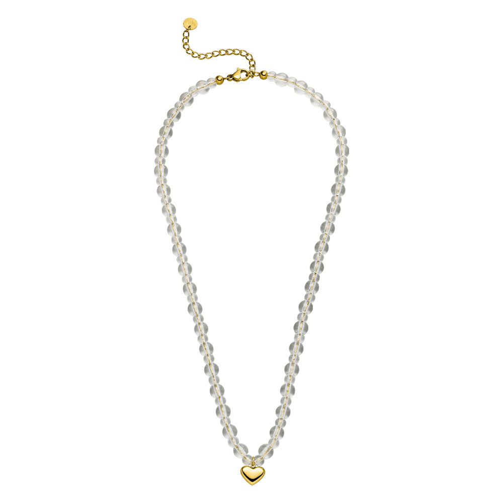 Ice Heart Halskette | 18K vergoldet