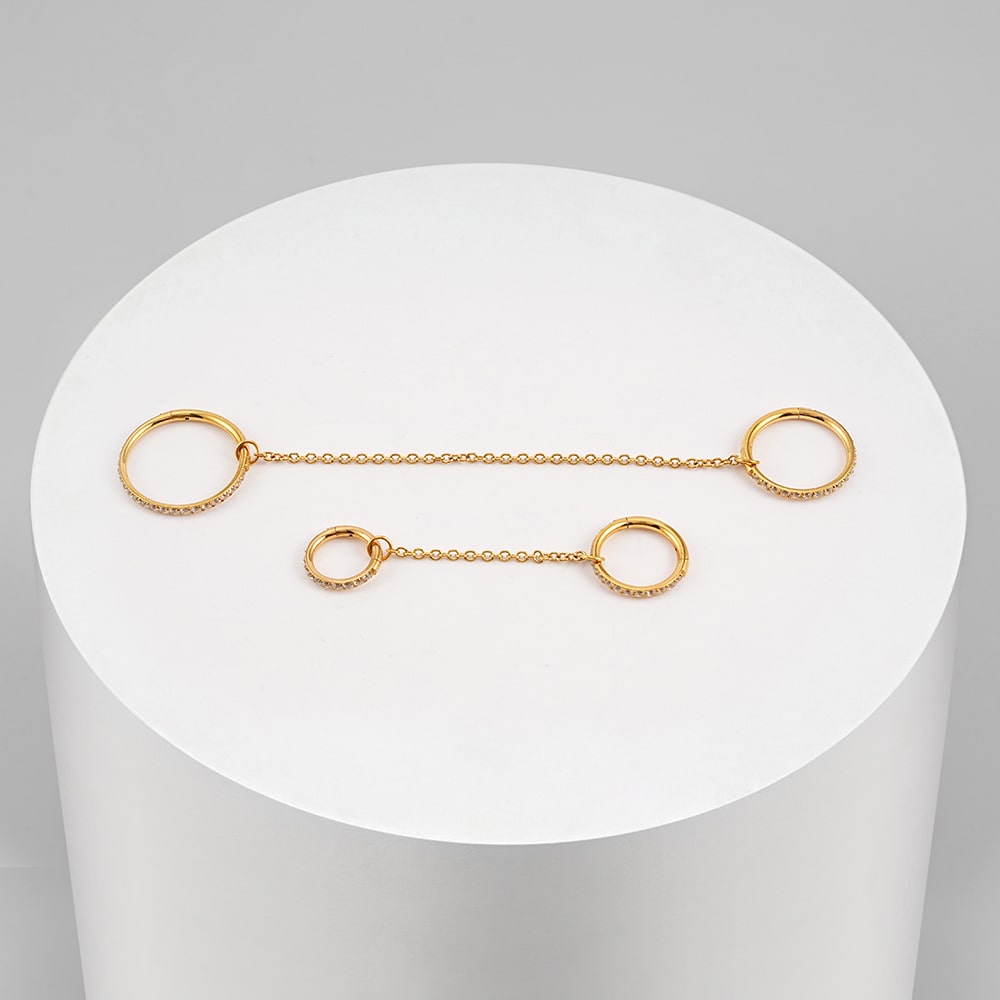 Kette für Piercings & Ohrringe