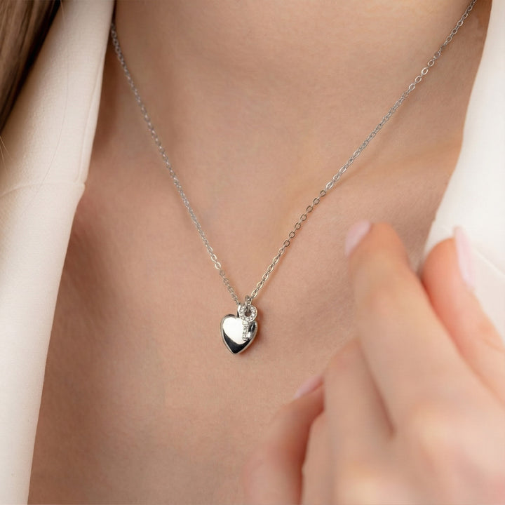 Herzkette mit Schlüssel silber geschenk damen