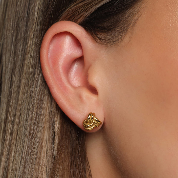 Knot Ohrstecker | 18K vergoldet