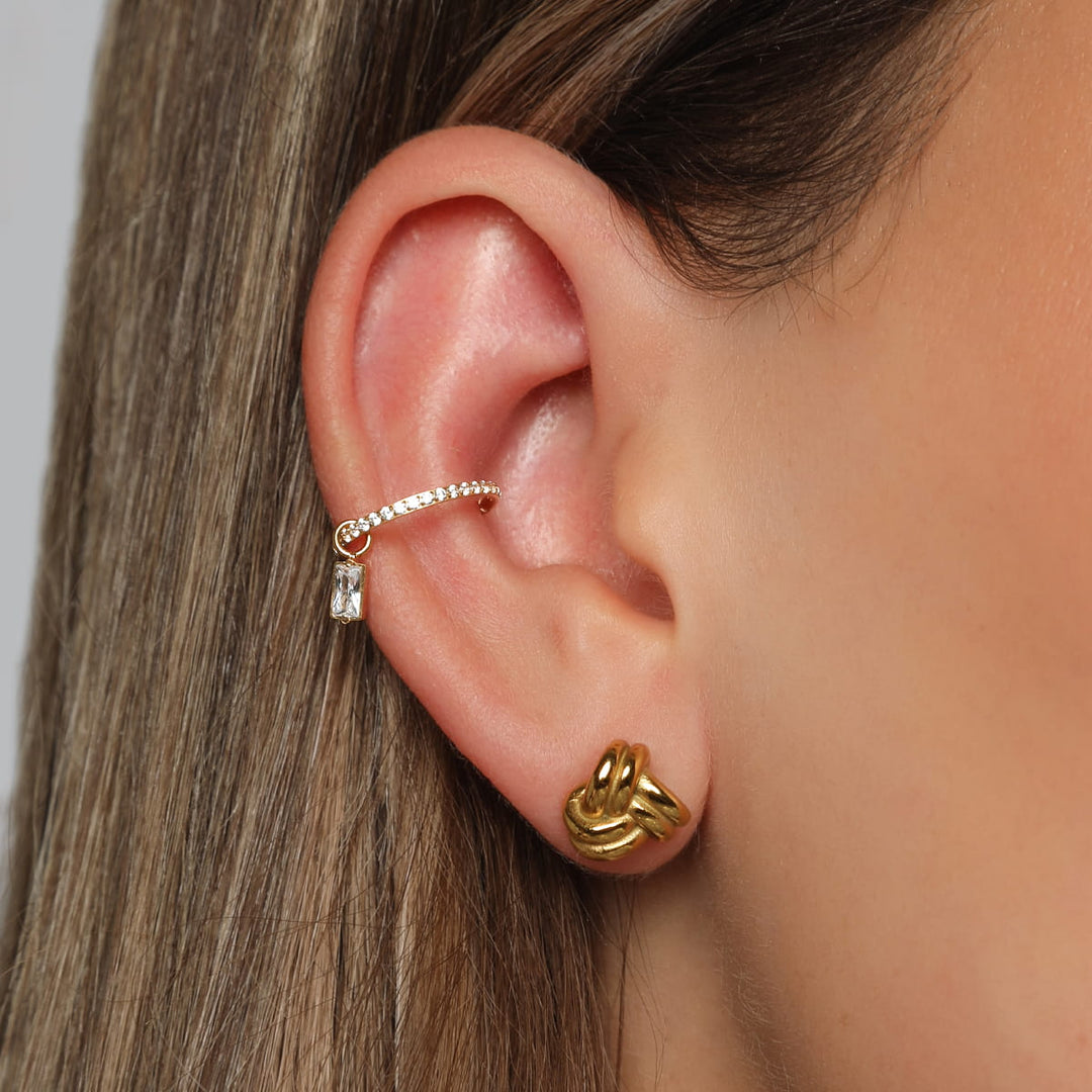 Knot Ohrstecker | 18K vergoldet