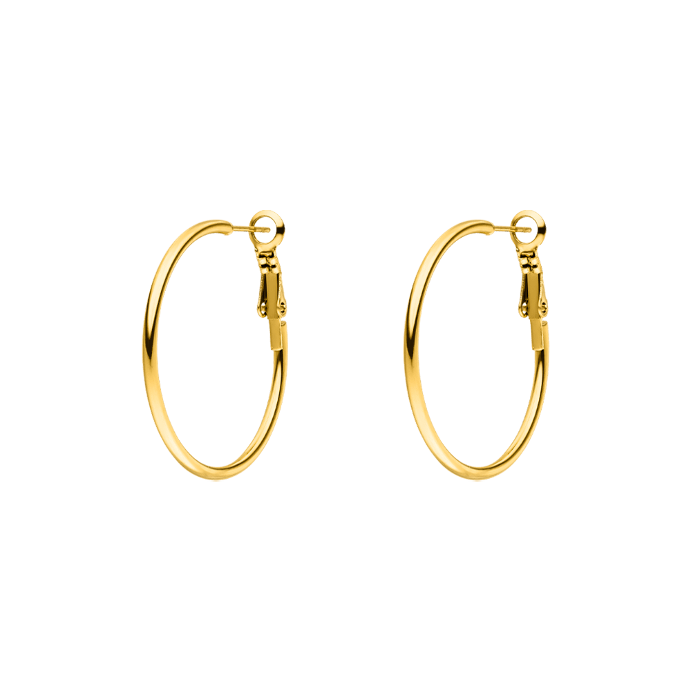 Large Hoops Ohrringe | 18K vergoldet