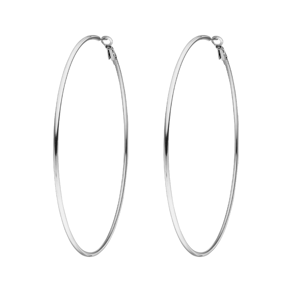 Large Hoops Earrings | 18K gold-plated