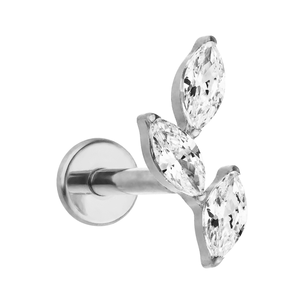 Ohrpiercing silber Titan Nickelfrei 