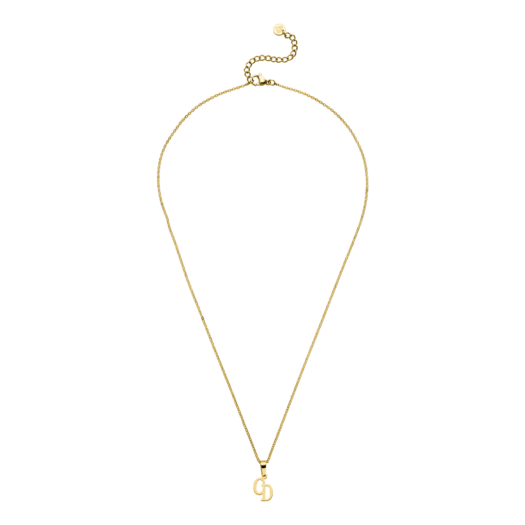 Letter Monogramm Kette | 18K vergoldet